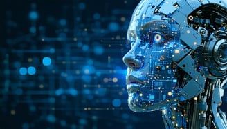 Create image representing AI in technology