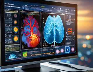 Firefly Medical Imaging Advancements- A close-up photo captures the detail of a computer monitor dis